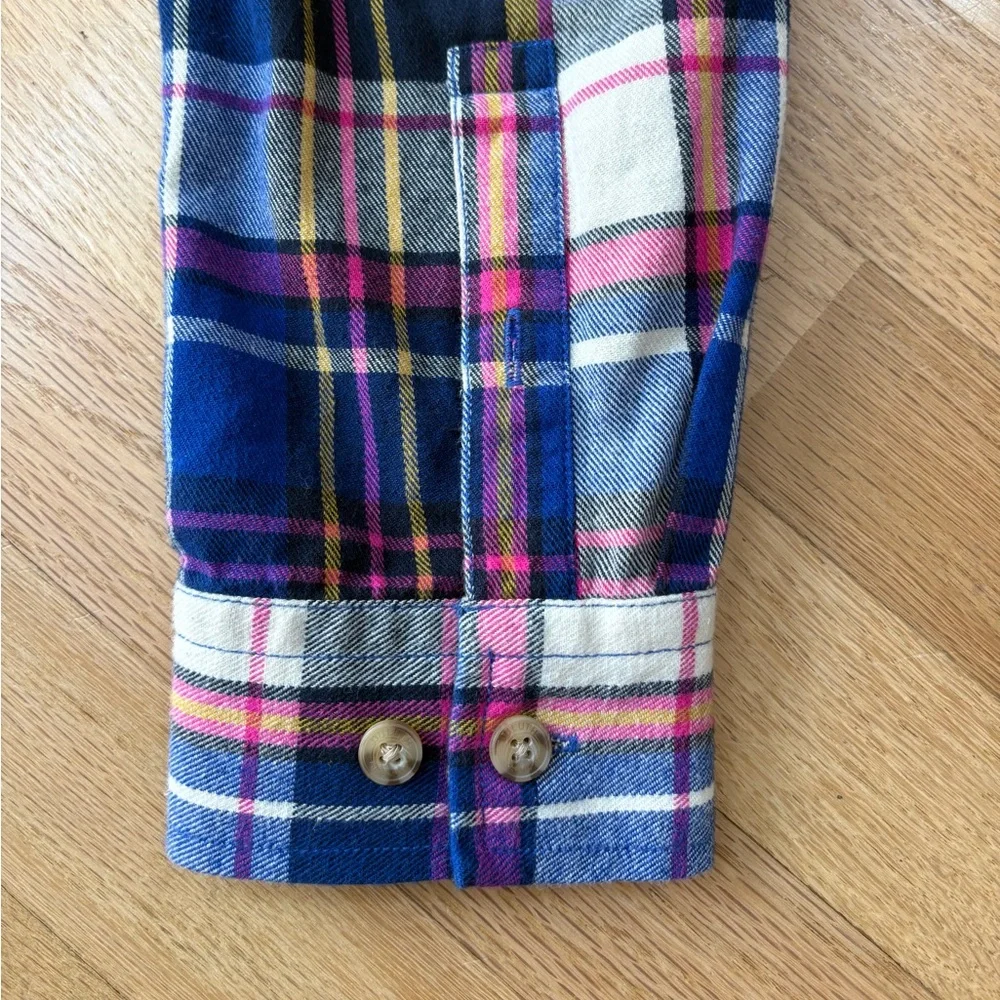 Duluth Trading Co Button Up Plaid Flannel Shirt Size Large Excellent Condition - Picture 7 of 9